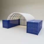 Osłona biała do pojemników 6 x 12 x 2 m