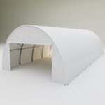 Biała hala łukowa 6,1 x 12,8 x 3,66 m