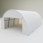 Biała hala łukowa 6,1 x 7,32 x 3,66 m