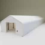 Biała hala namiotowa 8 x 36 x 5,2 m